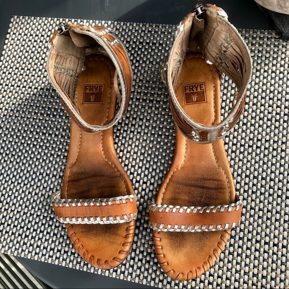 Frye Shoes - Frye “Amelie 2 Piece” Leather Sandal